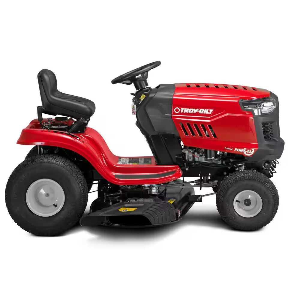 Pony 42 In. 15.5 HP Briggs and Stratton 7-Speed Manual Drive Gas Front Engine Riding Lawn Tractor