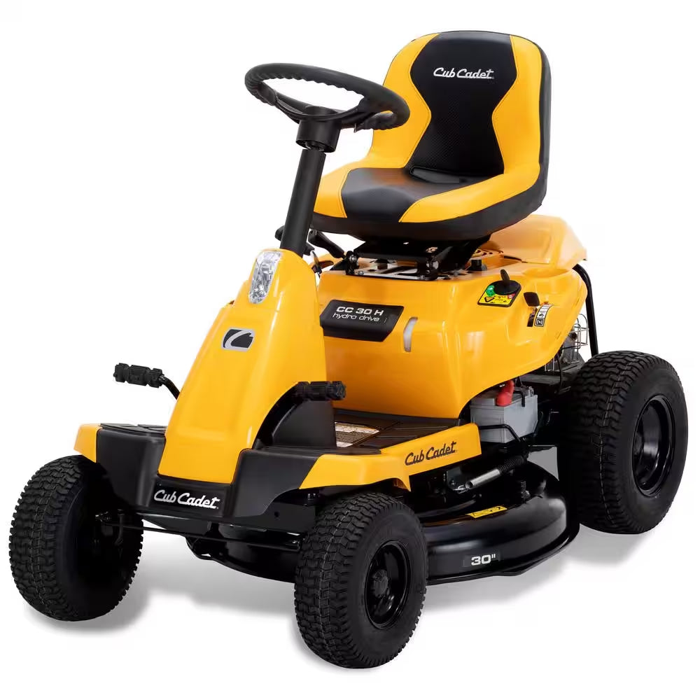 30 In. 10.5 HP Briggs & Stratton Engine Hydrostatic Drive Gas Rear Engine Riding Mower with Mulch Kit Included