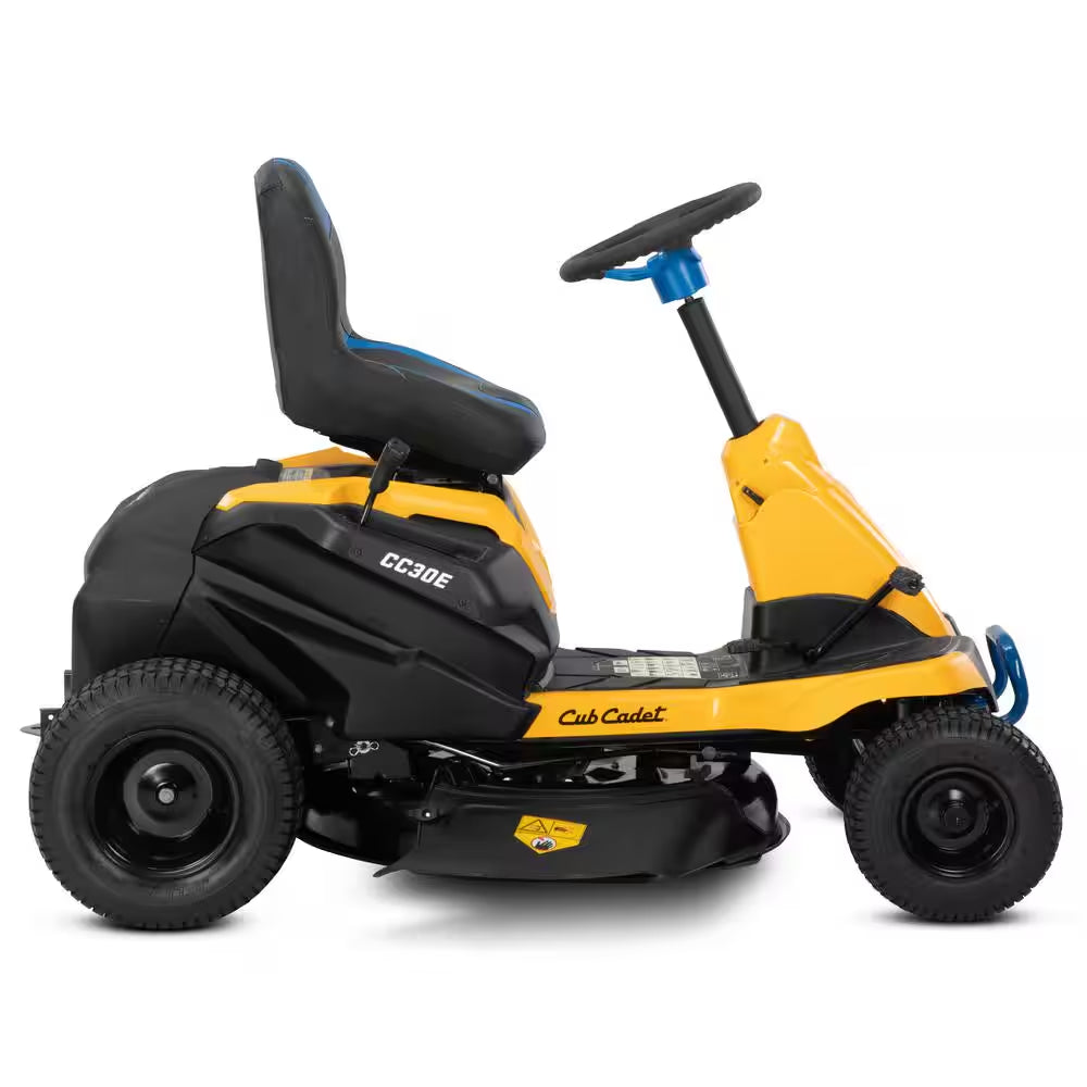 30 In. 56-Volt MAX 30 Ah Battery Lithium-Ion Electric Drive Cordless Riding Lawn Tractor with Mulch Kit Included
