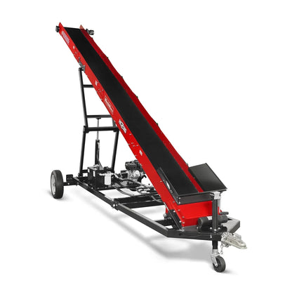 Firewood Conveyor, 7HP 212cc Gasoline Powered Max. 124" Lift Height, 236'' Length, 16" Width, HC2016