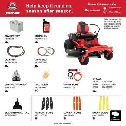 Mustang 54 In. 24 HP V-Twin Kohler 7000 Series Engine Dual Hydrostatic Drive Gas Zero Turn Riding Lawn Mower