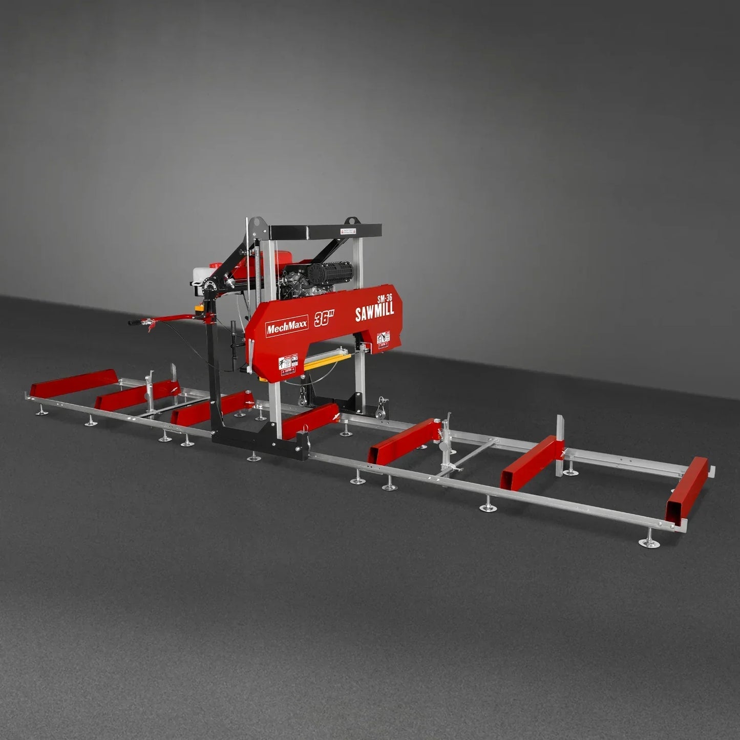 36" MAX Portable Sawmill, 25HP 750cc ZONSEN V-Twin Engine, 36" Board Width, 20' Track Length, (10 x Blades Included), SM-36MAX